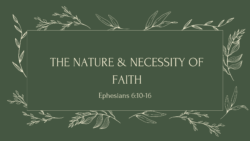 The Nature & Necessity of Faith