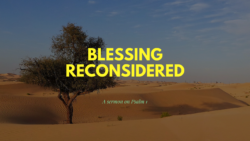 Blessing Reconsidered